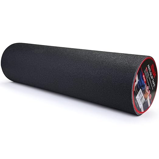 S&X 18 Inch x 40 Ft Grip Tape, High Traction Anti Slip Tape Roll Non Skid for Outdoor Stair Tread Non-Slip Waterproof, Weather Resistant, Black