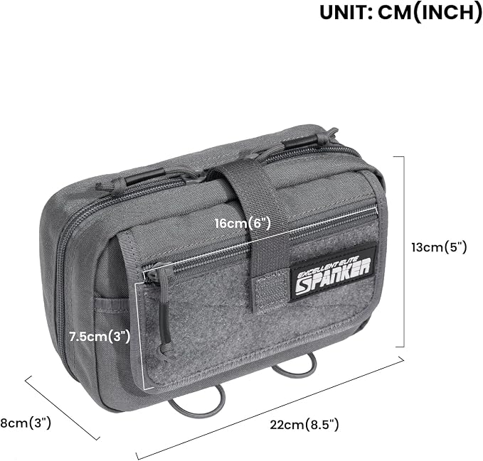 EXCELLENT ELITE SPANKER Tactical First Aid Pouch IFAK Rip Away Molle EMT Pouch Compact Admin Pouch Medical Utility Pouch Emergency Survival Kits for Tactical Vest,Backpack