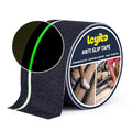 Anti Slip Tape with Glow in Dark Stripe for Stairs, 4”x42ft, Grip Tape for Stairs Steps for Outdoor/Indoor, Waterproof Non Slip Strips for Stair Treads, High Traction, Easy Install
