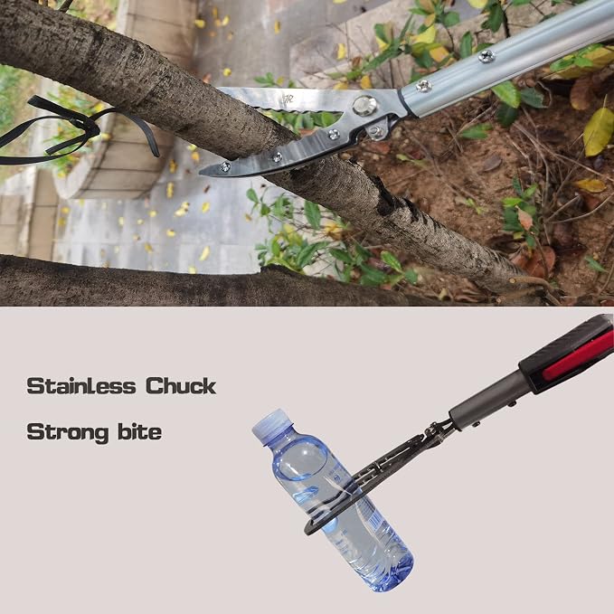 7.3ft Snake Catcher Tongs Grabber Professional Traps Stick Heavy Duty Auminum Alloy Pick-up Handing Tools