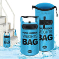 Pool Ladder Weights for Above Ground Pool - 2 Pack 35lb Fillable Sand Bags for Pool Steps, Heavy Duty Waterproof Pools Ladder Stabilizer Anchor Bags