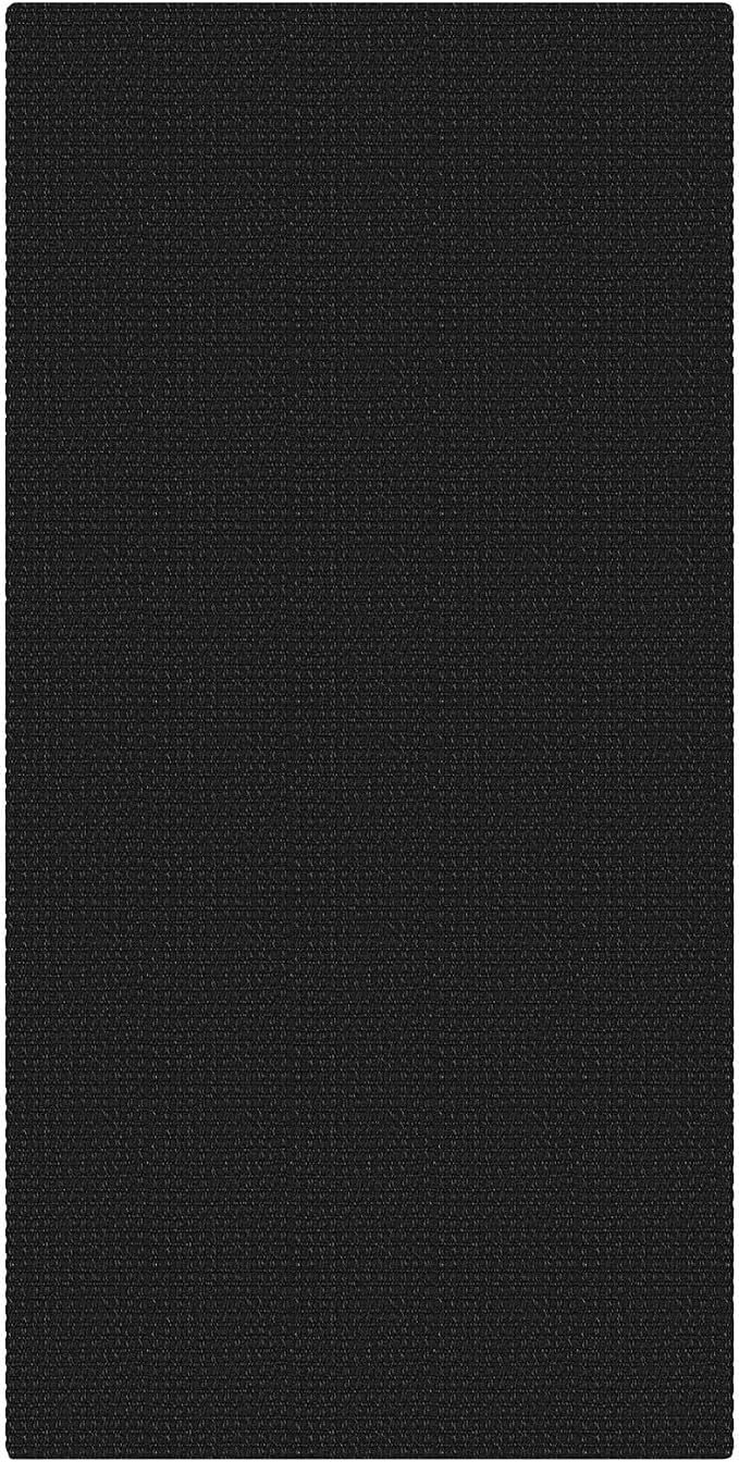 KOZYFLY Black 2x4 Entry Runner Rug, Small Washable Runners for Entryway, Non Slip Door Mat Indoor Entrance, Front Porch Carpet for Foyer, Kitchen, Bedroom, Bathroom, Black/Dark Grey