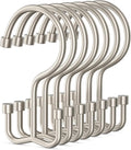 Goowin Shower Curtain Hooks, Shower Curtain Rings, Metal Shower Curtain Hangers Rust Proof, Double Glide Shower Rings for Curtain, Shower Hooks for Shower Curtain, Matte Nickel, 24 Pack-Cylinders