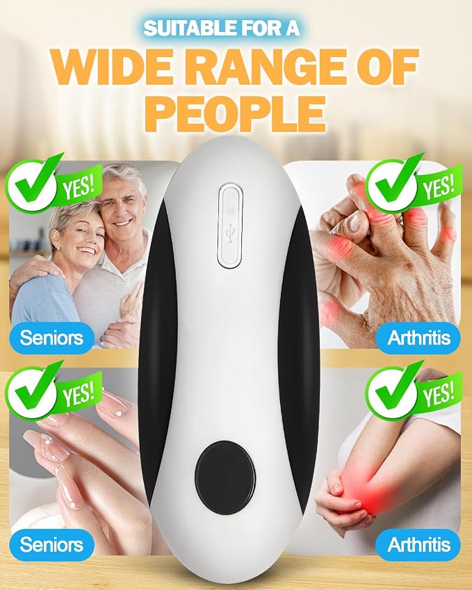 Electric Can Opener, One Touch Safety Automatic Can Opener - Easy Smooth Edge Hands Free, Battery Operated Openers Fits Most Cans, Ideal for Seniors People with Weak Hands & Arthritis