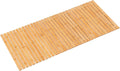 Bath Mat Bathroom Runner Long Large Rugs Floor Wood Shower Bathtub Waterproof Non Slip Accessories 16x34 Inch Easy to Clean, Natural, 1 pc