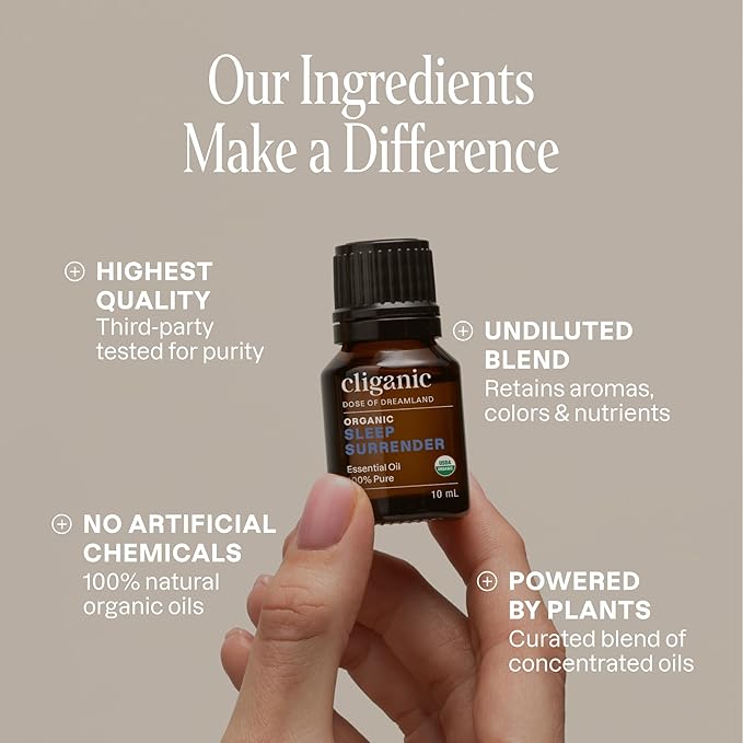 Cliganic Organic Essential Oil Sleep Surrender Blend - Dose of Dreamland (Packaging May Vary)