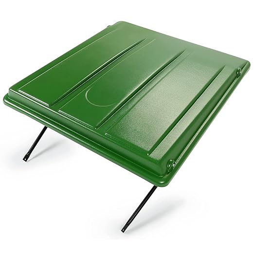 HECASA Green Tractor Canopy Compatible with John Deere Compact Utility Tractors with ROPS That are 34" Wide or Less Compatible with 1 1/2" x 3", 2" x 2" or 2" x 3" ROPS, 35" Wide X 40" Long