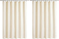 Barossa Design Beige Shower Curtain Liner - Premium PEVA, BPA & PVC Free, No Chemical Smell, Lightweight Standard Size Shower Curtain with 3 Magnets, Metal Grommets - Beige (Pack of 2)