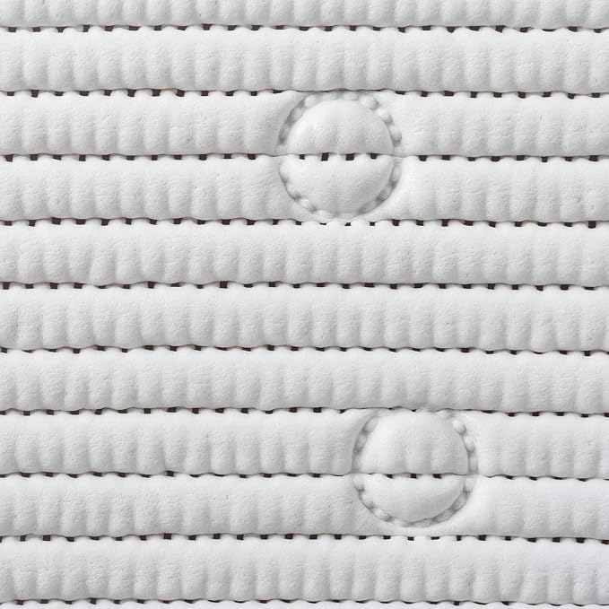 Duck Brand Clorox Cushioned Shower Mat, Non Slip Bathtub Mat with Suction Cups, 17 Inches x 36 Inches, White, 2 Pack