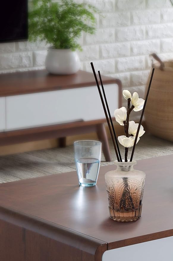 50 Pcs Black Reed Diffuser Sticks Refill Replacement 10 inch Fragrance Essential Oil Aroma Reed Diffuser Sticks (Black-50pcs)