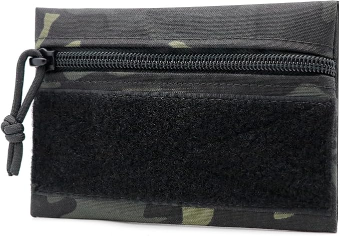 Qavctw Tactical Admin Pouch Bag with Hook and Loop Tool Storage Bag Snack Pouch Candy Bag Hanging Pouches Backpack Accessory Pouch