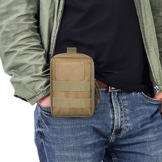 4-Pack Molle Pouch Tactical Molle Pouches Compact Utility EDC Waist Bag Pack