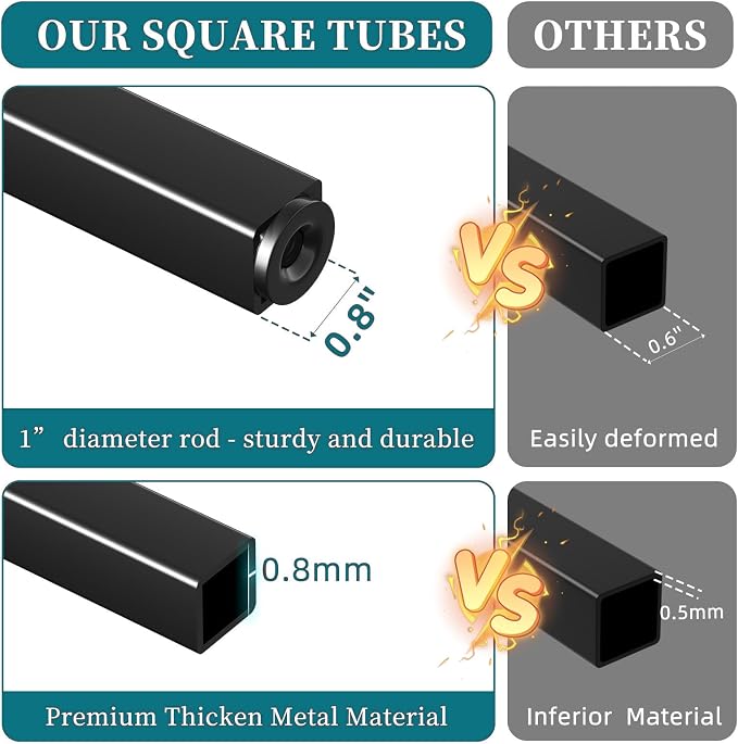 Simple Trending C Shaped End Table, Folding TV Tray Couch Side Table for Sofa on Wheels, Black