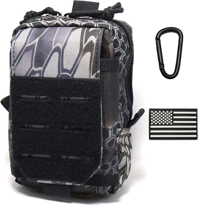 Tactical Molle Utility Pouch Cell Phone Pouch, Waist Bag Belt Pouch for Men, EDC Bag Gadget Organizer Vest Pack Purse Mobile Phone Case Hunting Compact Bag for Runing