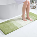 OLANLY Bathroom Runner Rugs Mat 47x17, Extra Soft Absorbent Microfiber Bath Rugs, Rubber Backing, Quick Dry, Long Bath Mats for Bathroom, Tub and Shower, Home Decor Accessories, Mustard Yellow