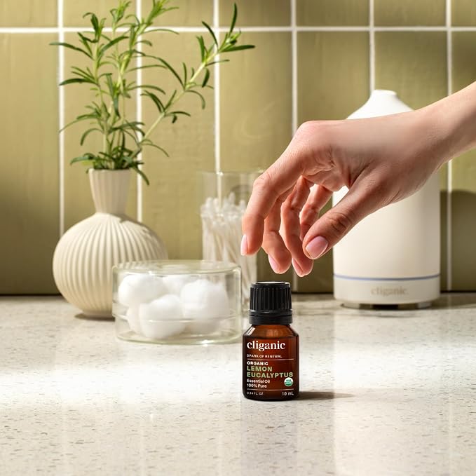 Cliganic Organic Lemon Eucalyptus Essential Oil, 10ml