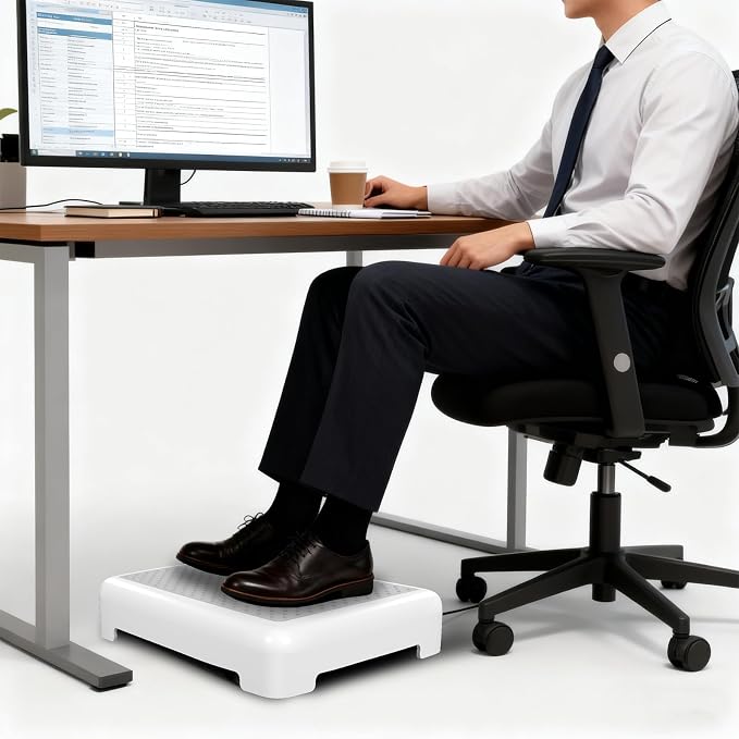 Mobility One Step Stool for Adult Elderly, Non-Slip Heavy Duty Indoor Outdoor Step Platform Assistive Device, Portable Riser for Car, Bed, Door, Stair, Bathroom, Black-Gray, White-Gray