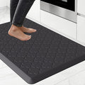 Kitchen Mat Cushioned Anti Fatigue for Floor, Non-Slip Waterproof Comfort Rug for Kitchen Sink, Standing Desk & Laundry, 20"x30", Black