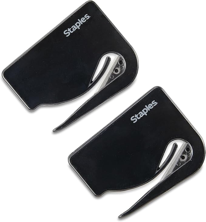 Staples Letter Openers, 2‑Pack – Durable Precision Envelope Openers