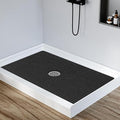 ZOESOE Shower Mat Non Slip: 24x36 Inch Large Shower Mats for Inside Shower with Drain Hole in Center, Super Soft PVC Loofah Massage Shower Stall Mat, Anti Slip Shower Floor Mat, Quick Drying
