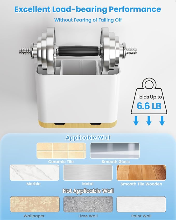 Toothbrush and Toothpaste Holders for Bathrooms Countertop - Detachable 5 Slots Kids Electric Toothbrush Holders Set Wall Mounted with Removable Dividers for Bathroom Decor and Accessories Organizer