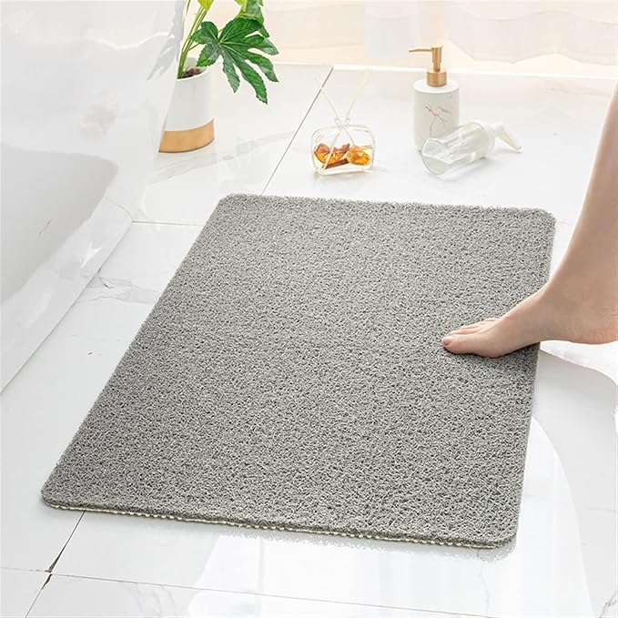 Secure Mat, Non-Slip Bathtub Mat, The Ultimate Non-Slip Bath Mat, Shower Mat Floor Mat for Tub, Shower, Bathroom (Color : Gray, Size : 45x75cm(17.72"x29.53"))