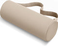 Lumbar Roll Support Pillow for Office Chair, Car, Gaming Chair, Memory Foam Back Cushion with Washable Cover for Relieving Back Pain & Improving Posture, Large,Khaki