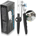 Manual Can Opener Heavy Duty Stainless Steel Commercial Can Opener Handheld Smooth Edge for Seniors for Kitchen Restaurant for Big Cans