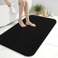 Arotive Bathroom Rugs 36" x 24", Ultra Soft Absorbent Chenille Bath Rugs, Non-Slip Rubber Backing, Machine Washable Bath Mats for Bathroom Floor, Tub and Shower, Home Decor Accessories, Black