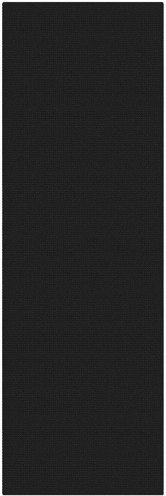 KOZYFLY Runners for Hallways 3x8 ft Washable Kitchen Runner Non Slip Rubber Backed Hall Runners Cotton Entryway Runner Rugs Floor Carpet for Indoor Backdoor Bedroom Kitchen, Black/Dark Grey