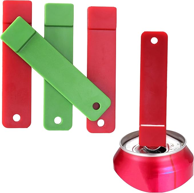 Soda Can Tab Opener 4Pcs, Beer Can Opener, Soft Drink Can Opener, Beverage Opener, Party Essential Tool Great Tool For Bartenders And Personal Use