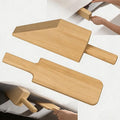 Mattress Lifter & Sheet Tucker Tool Set, Mattress Wedge Elevator, Bed Sheet Tucking Paddle, Used for Lifts & Holds The Mattress, Tucks Sheets, Removes Sheets, Alleviating Back Pain (Bamboo Wood)