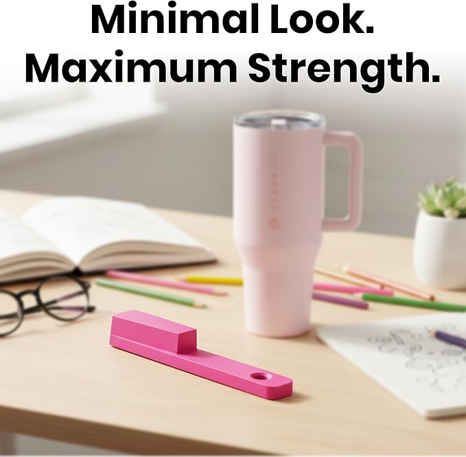 Easy Grip Bottle Cap Opener – Ergonomic Lid Turner for Stanley, Hydrojug, & Owala Tumblers – Easy Grip Assisted Bottle Opener for Weak Hands – 20oz, 32oz, 40oz - Hot Pink