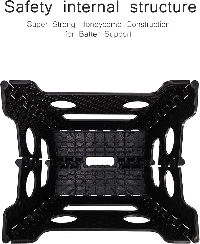ACKO Folding Step Stool 13 Inch, Sturdy Collapsible Step Stool Foldable Up to 300 lbs for Adults, Non Slip Lightweight Foot Stools with Handle, Ideal for Kitchen, Bathroom, Bedroom, Garden