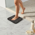 TYUU Small Bath Mat, Ultra Soft Bathroom Rugs Non Slip Washable, Super Absorbent Quick Dry Bath Rug with Rubber Backing for Bathroom Floor, Shower, or Sink, Dark Grey 12" x 12"