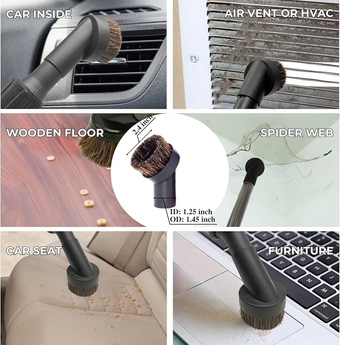 Household Cleaning Kit Attachments Vacuum Cleaner Accessories Universal Vacuum Hose Adapters Flexible Crevice Tool for Dryer Lint Vent Trap Cleaner