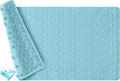Non Slip Bathtub Mat for Bath Tub Shower - Natural Rubber Mat with 241 Suction Cups - Soft Bathroom Safety Mat - Unique Diamond Pattern - Fatigue Relief - Machine Washable - 16 × 28 Inch