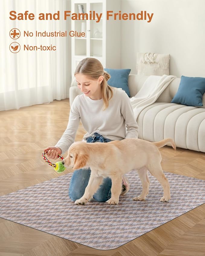 Blvornl Office Chair Mat for Hardwood Floor, Rolling Chair Chair Mat for Hard Wood, Large Anti-Slip Hard Floor Protector, Heavy Duty Computer Desk Rug for Office and Home 35.4"*47.2"