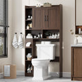 Over The Toilet Storage Cabinet, Farmhouse Storage Cabinet Over Toilet with Barn Door，Home Space-Saving Toilet Rack, for Bathroom, Restroom, Laundry