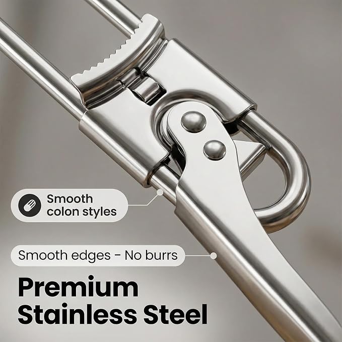 Extended Jar Opener for Weak Hands, Adjustable Stainless Steel Bottle Opener, Can Opener for Seniors with Arthritis, Large and Small Lids Gripper Household Tool, Kitchen Accessories (1 PC)