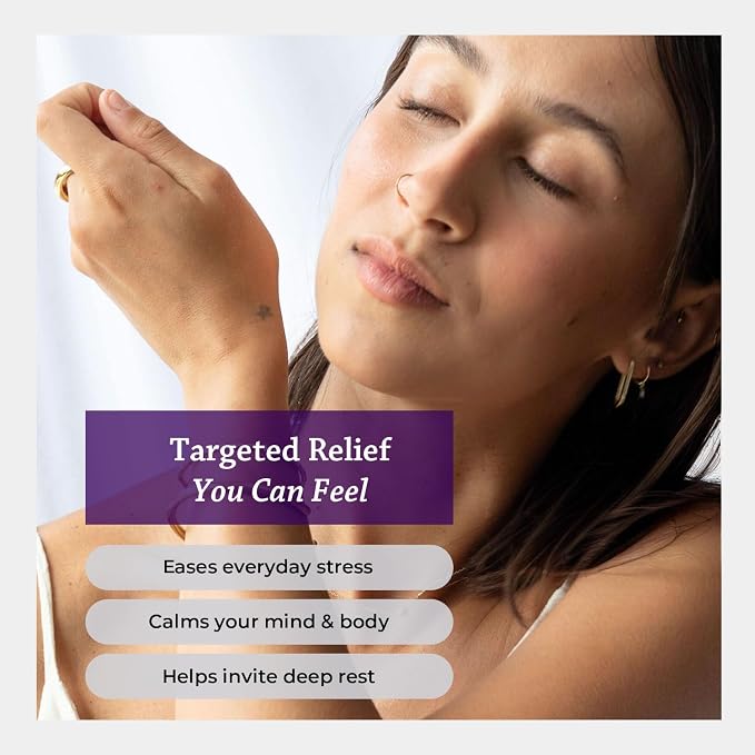 Silk Road Organic Lavender Essential Oil Roll On for Stress Relief, Sleep, Calm & Relaxation | USDA Certified Aromatherapy Roller (10 ml)