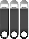 Bartender Bottle Openers, Beer Bottle Openers, Speed Openers 3 Pack by Premium Cold One. Professional Grade: Rubber Coated, Stainless Steel. Large, 7 inch