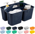 Tiawudi Portable Shower Caddy, Caddy Organizer with Handle, Plastic Shower Basket Hold Soap, Shampoo, Hair Supplies and Beauty Products, Cleaning Supplies Organizer for Home, Dorm, Shelf and Cabinet