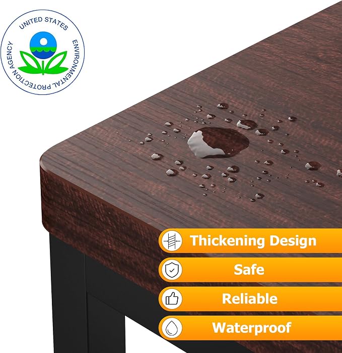 Step Stools for Adults Kids, Heavy Duty Stepping Stool Wooden Bed Step Stools for High Beds, Non-Slip 2 Bedside Foot Stool with 500 Lb Capacity for Bedroom Kitchen Bathroom Outside,Easy Assembly,Teak