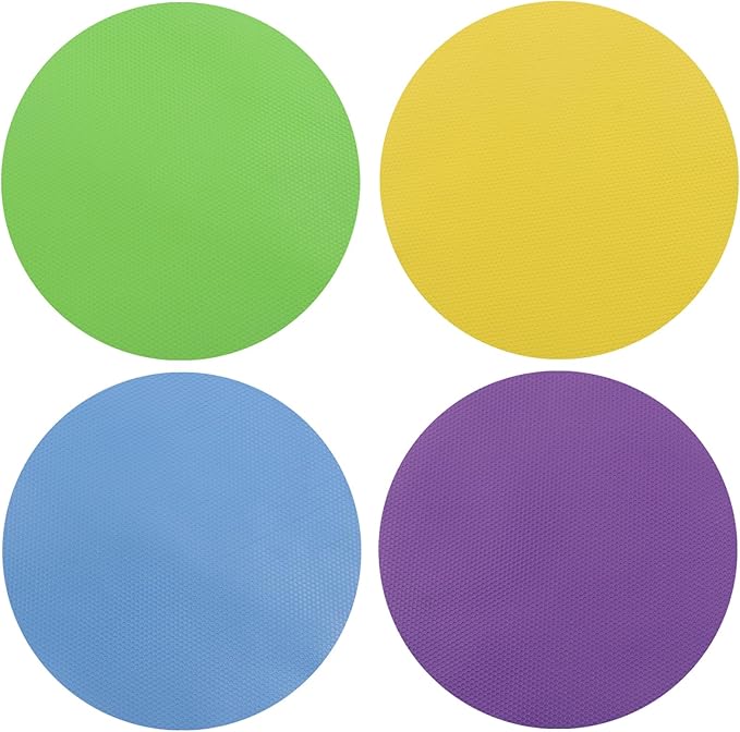 4Pcs Rubber Jar Opener, Heat-insulated Non-Slip Gripper Pads Kitchen Tool, Multi Function Can Opener for Easy Opening/Arthritis Weak Hands(Circle)