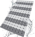 BEMISO Shower Mat Non Slip Bathtub Mat with Suction Cups and Drain Holes 27.5 x15.7 Inch Bath Mat for Tub & Shower.Easy Dry,Easy to Cut,Eco-Friendly