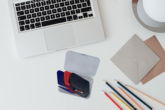 Magnetic Letter Openers Envelope,3 Pack,Envelope Opener Slitter,Mail Openers Blade with Magnet,Letter Opener for Women,Men,Office,Envelope Cutter(red,Blue,Black)