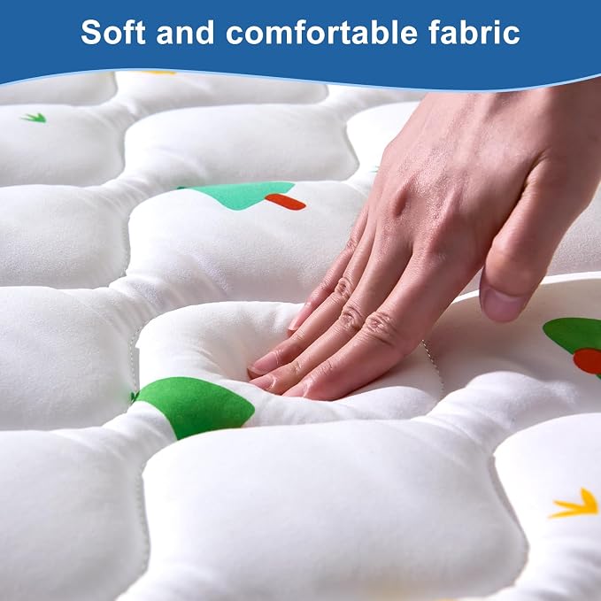 Odorless Premium Foam Baby Play Mat 50" x 50", Soft Microfiber Fabric Crawling Mat for Floor- Comfortable and Hypoallergenic, Non-Slip Cushioned Floor Playpen mat for Infants,Babies,Toddlers