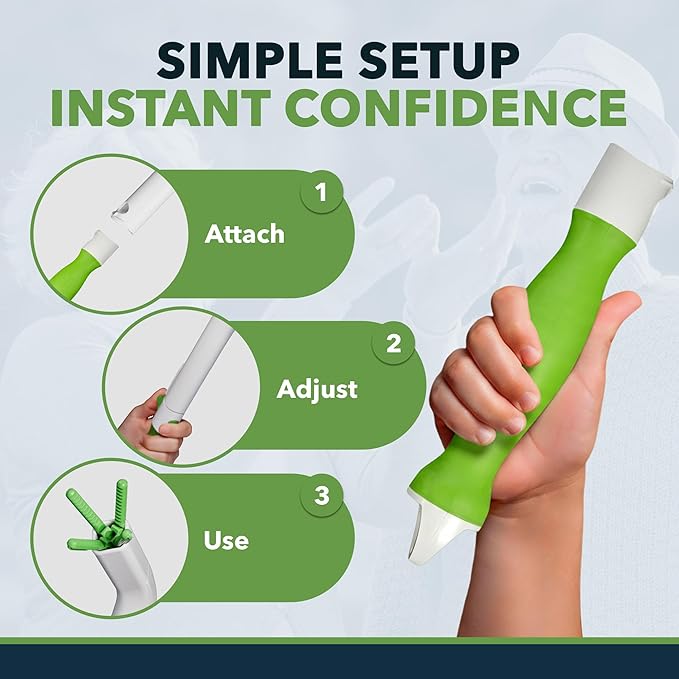FreedomWand Toilet Tool Handle Replacement - Countoured Grip with Hanging Loop Handle for Toilet Assist Devices - Lightweight Bathroom Essentials for Men, Women, Children and Seniors, 1 Piece