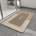MontVoo Bath Mat-Bath Mat Rug Non Slip Super Absorbent Stain Resistant Quick Dry Thin Bathroom Rug-Bath Mats for Bathroom Floor Bathtub Vanity-Bathmat Bath Rug Easy Care-17"x27",Beige